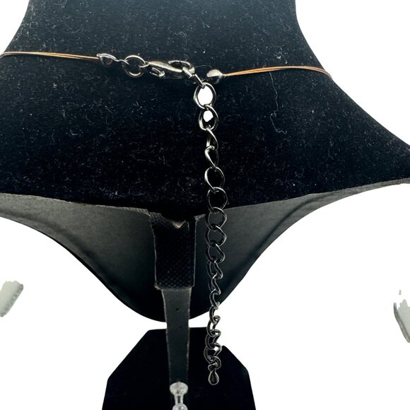 Handcrafted Natural Stone Pendant Necklace With Adjustable Chain - Picture 4 of 4